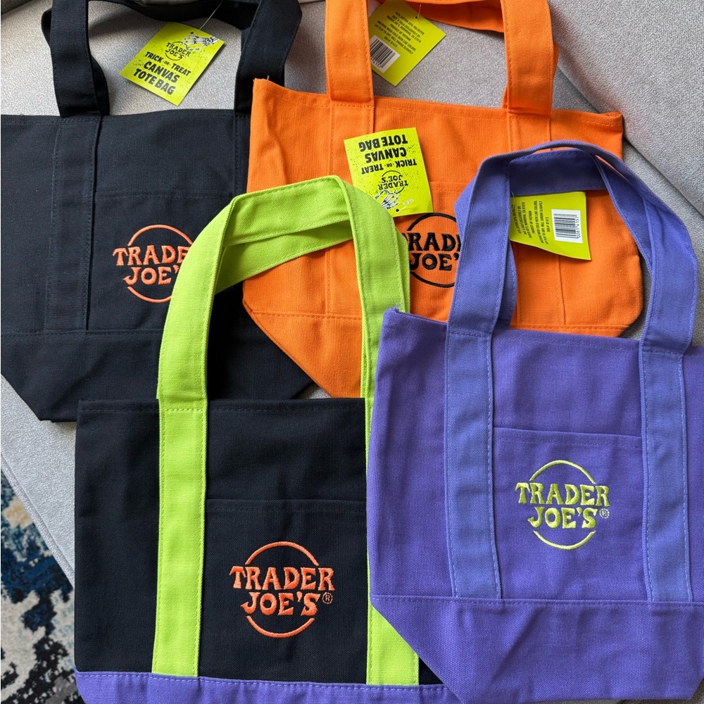 Trader Joe's Canvas Mini Tote Bags